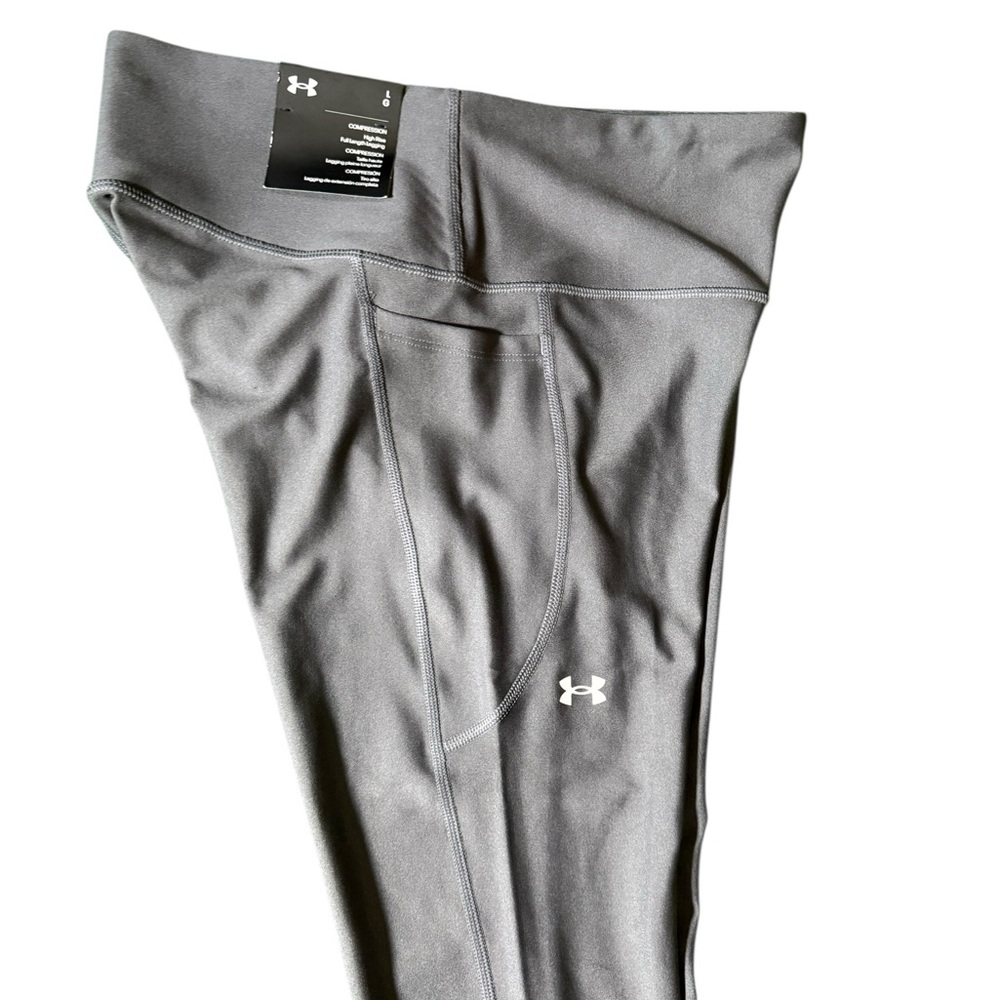 Under Armour Women’s Gray Compression Leggings NWT Various Sizes - Picture 6 of 8
